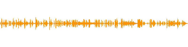 Waveform for clip: WATT just ran Cassette Parade at a hundred and twenty-two.